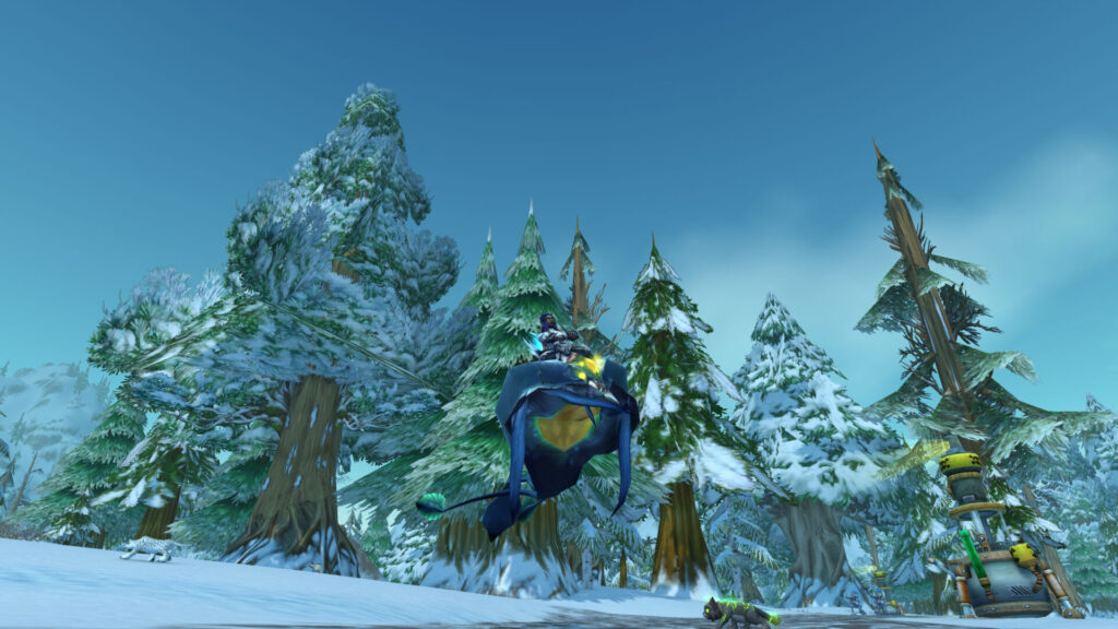 Blue riding nether ray